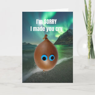 Tarjeta Lo siento por haberte hecho llorar.