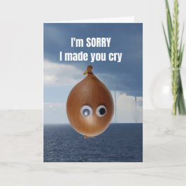 Tarjeta Lo siento por haberte hecho llorar.