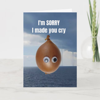 Tarjeta Lo siento por haberte hecho llorar.