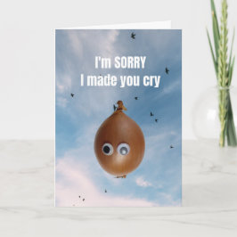Tarjeta Lo siento por haberte hecho llorar.