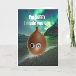 Tarjeta Lo siento por hacerte llorar.