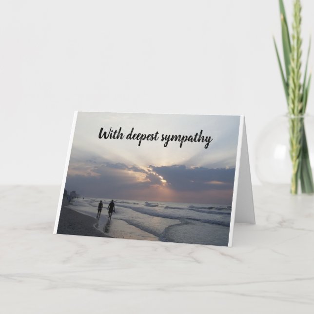 TARJETA "LO SIENTO POR TU PÉRDIDA" (Anverso)