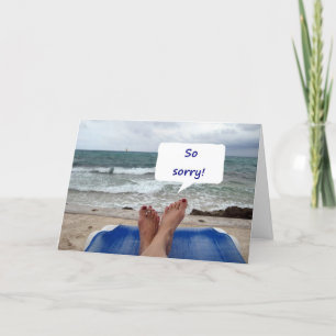 TARJETA ¡LO SIENTO, QUEDARSE 50! ESPERO QUE SEA GRANDE