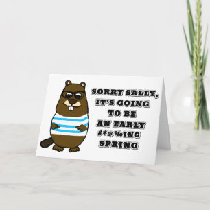 Tarjeta Lo siento Sally, va a ser una temprana #*@%ing Spr
