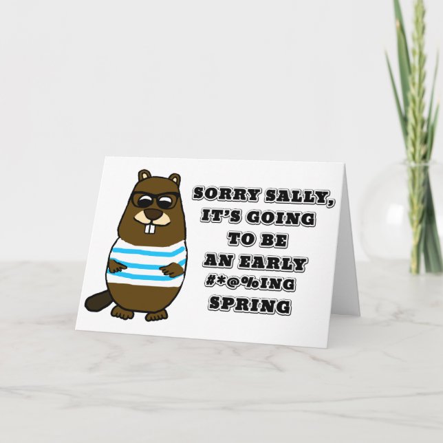 Tarjeta Lo siento Sally, va a ser una temprana #*@%ing Spr (Anverso)