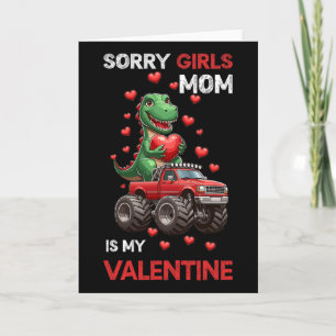 Tarjeta Lo siento señoras mamá mi camioneta monstruo día d