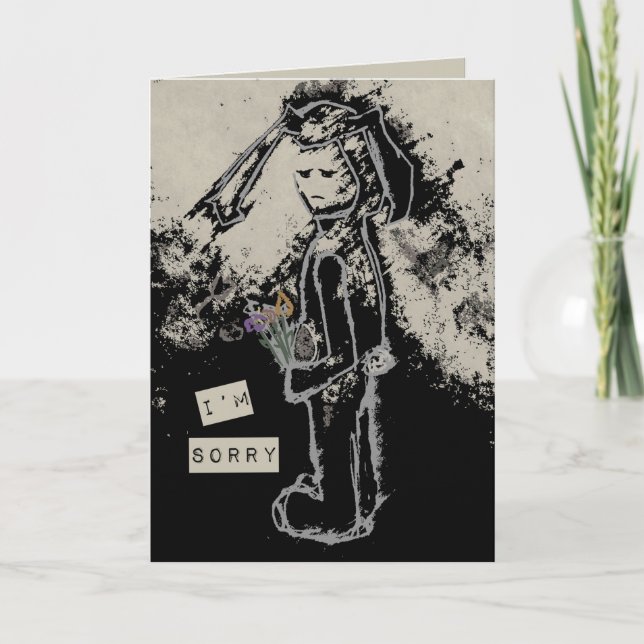 Tarjeta lo siento sinibunny (Anverso)