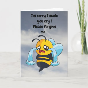 Tarjeta ¡Lo siento, te hice llorar!