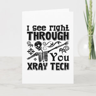 Tarjeta Lo Veo A Través De La Tecnología Xray Tech Radiolo
