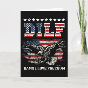 Tarjeta Lobo 4 de julio Bandera americana Lobos aullando U