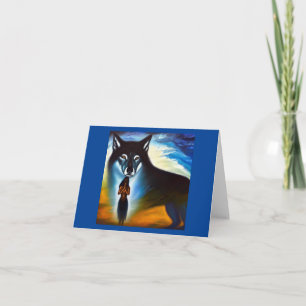 Tarjeta Lobo animal espiritual 4