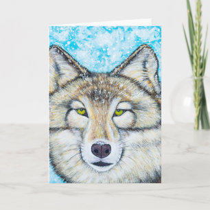 Tarjeta Lobo de Nieve