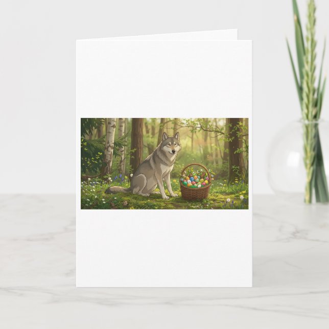 Tarjeta Lobo de Pascua (Anverso)