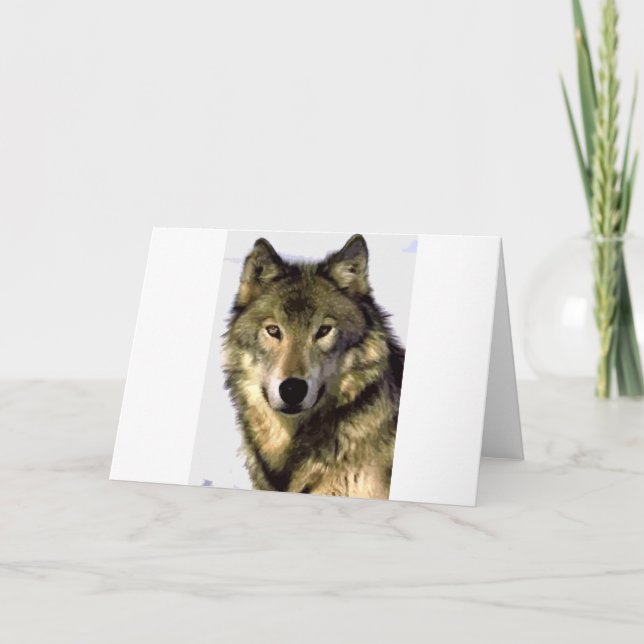 Tarjeta Lobo gris (Anverso)