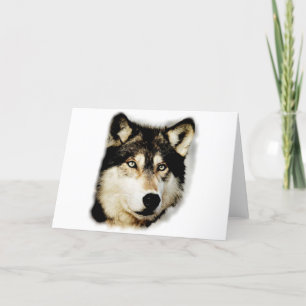 Tarjeta Lobo Motivacional Único