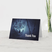 Lobo Salvaje con Hermosos Ojos Azules Gracias