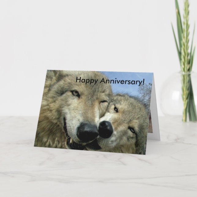 Tarjeta Lobos - Aniversario feliz - Para socios (Anverso)
