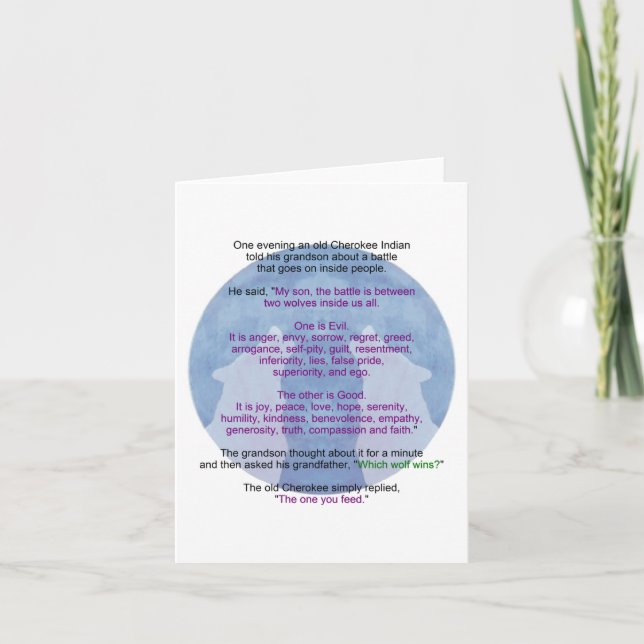 Tarjeta Lobos de lucha (Anverso)