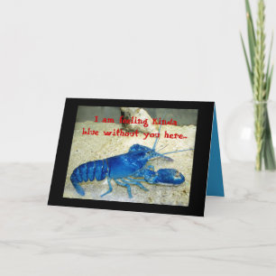 Tarjeta Lobster azul