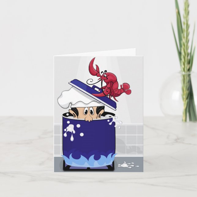 Tarjeta Lobster divertido (Anverso)