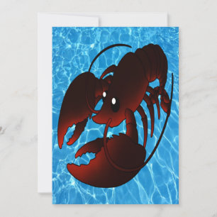 Tarjeta Lobster rojo Personalizado