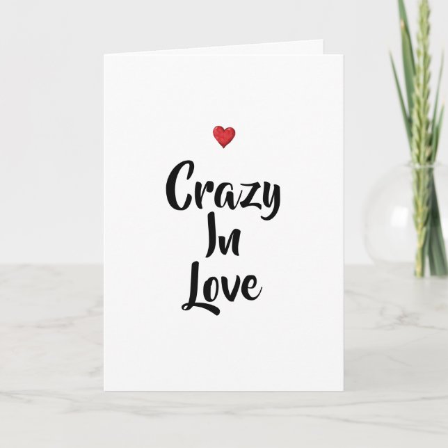 Tarjeta Loca De Amor   (Anverso)
