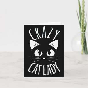 Tarjeta Loca Señora de los Gatos Divertida Madre de Peluch