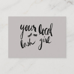 Tarjeta local del latigazo del aftercare del chica