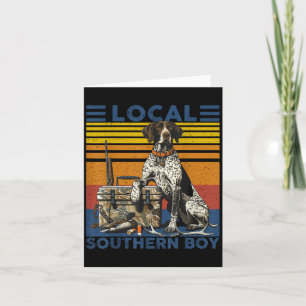 Tarjeta Local Southern Duck Hunting Dog Black Lab Outdoor