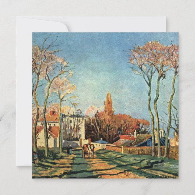 Tarjeta Localidad de entrada Camille Pissarro de Voisins (Anverso)