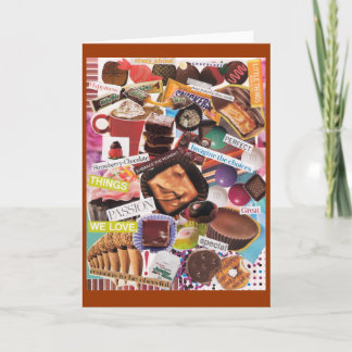 Tarjeta Loco por el chocolate Notecard