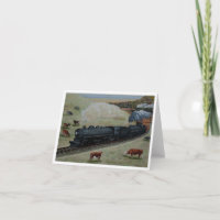 Locomotora de Jim Ivey--Notecard en blanco