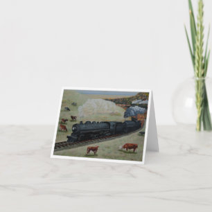 Tarjeta Locomotora de Jim Ivey--Notecard en blanco