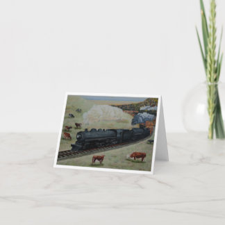 Tarjeta Locomotora de Jim Ivey--Notecard en blanco