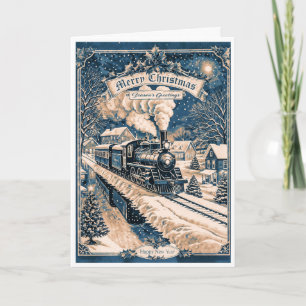 Tarjeta Locomotora de navidades