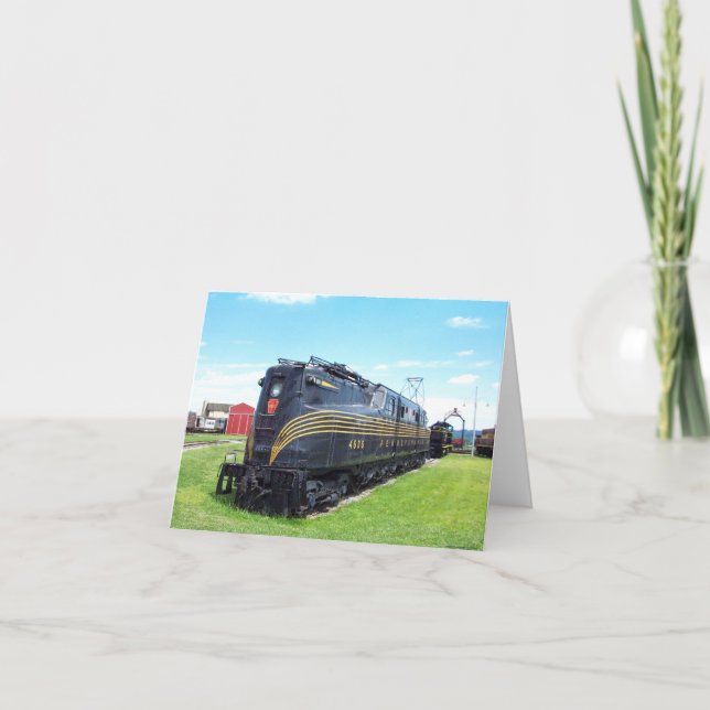 Tarjeta Locomotora Ferroviaria de Pennsylvania GG-1 #4800 (Anverso)