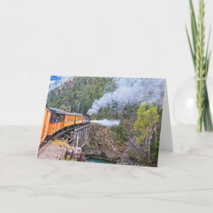 Tarjeta Locomotora ferroviaria Durango y Silverton en Brid