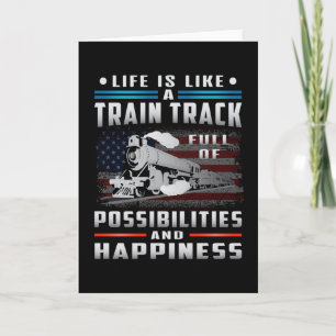 Tarjeta Locomotora maquinista Ferrocarril Trenes Gracioso