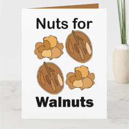 Tarjeta Locos por las nueces divertido