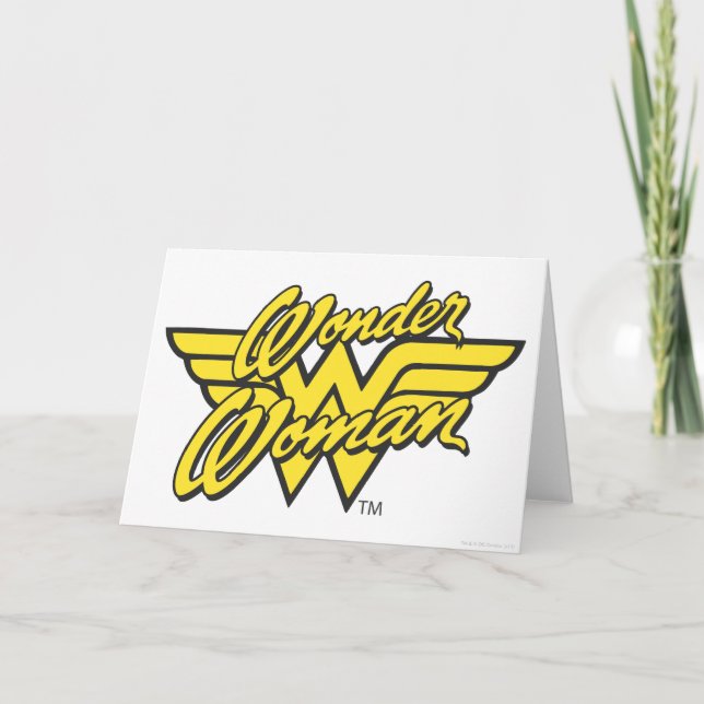 Tarjeta Logo 1 de la mujer maravilla (Anverso)