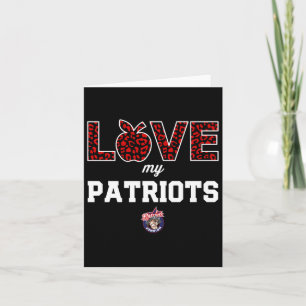 Tarjeta Logo de Denbigh Patriots Amo a mi equipo