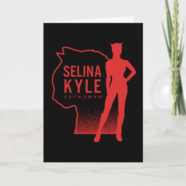 Tarjeta Logo de esquema Selina Kyle Catwoman (Anverso)