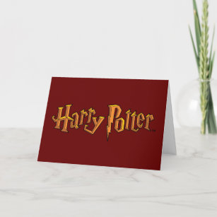 Tarjeta Logo de Harry Potter dibujado a mano