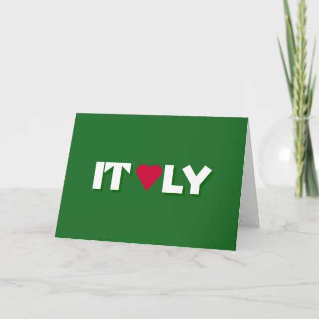 Tarjeta Logo de I Heart Italy (Anverso)