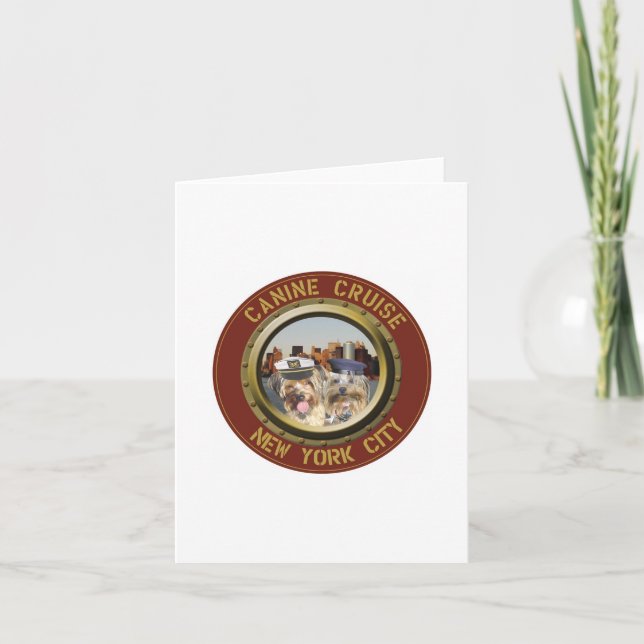 Tarjeta Logo de Notecards Canine Cruise (Anverso)