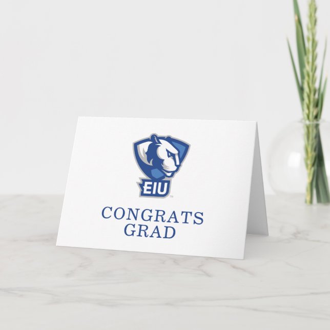 Tarjeta Logo de Panthers University del Este de Illinois (Anverso)