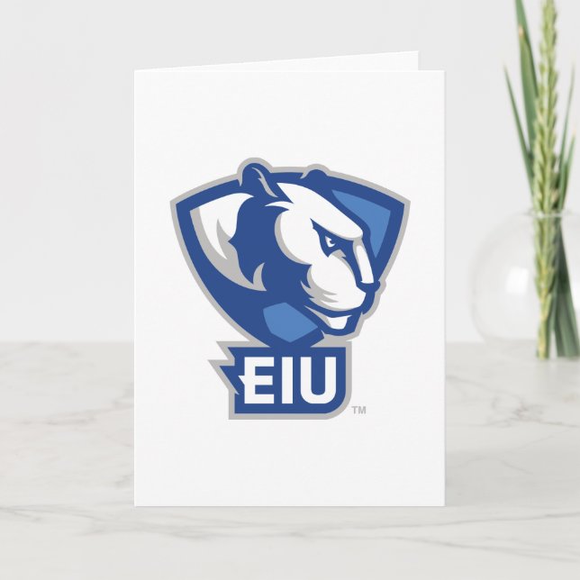 Tarjeta Logo de Panthers University del Este de Illinois (Anverso)