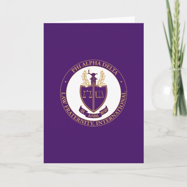 Tarjeta Logo de Phi Alpha Delta (Anverso)