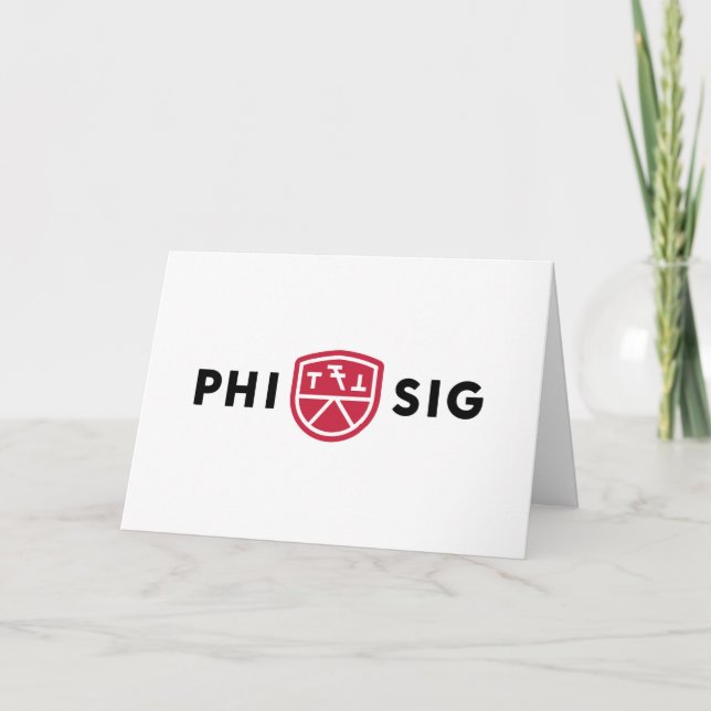 Tarjeta Logo de Phi Sigma Kappa (Anverso)