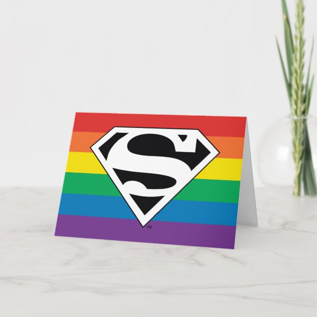 Tarjeta Logo de Superman Rainbow (Anverso)